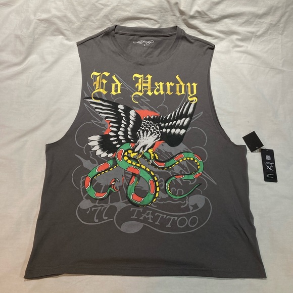 Ed Hardy Muscle Tank, Men’s size large, NWT! - Picture 1 of 6